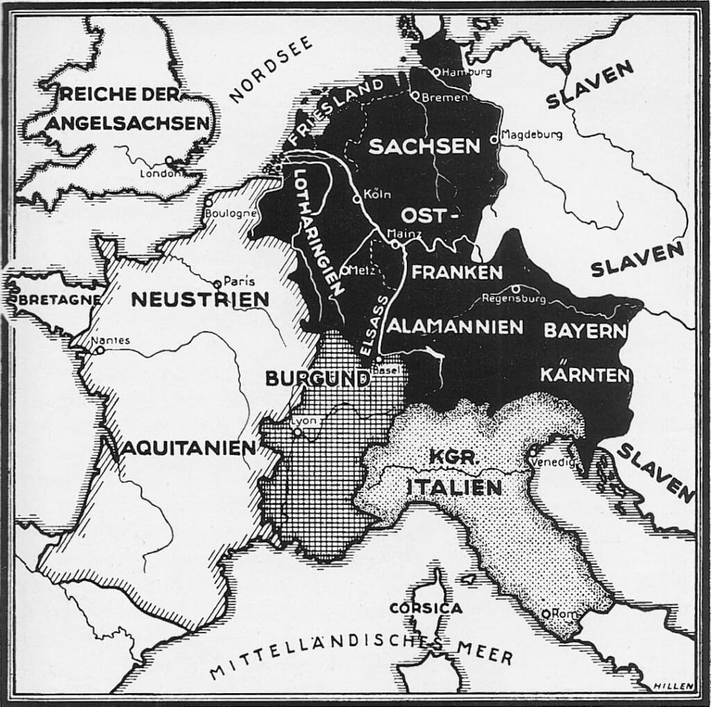 L'empire allemand en 925